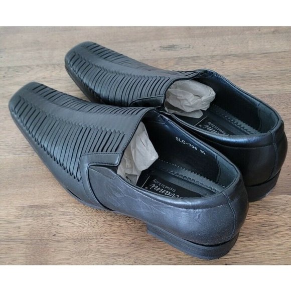 Salvanni Styled in Italy, Mens Black, Loafer Sz 9.5 Beautiful Vegan Shoes main image 9